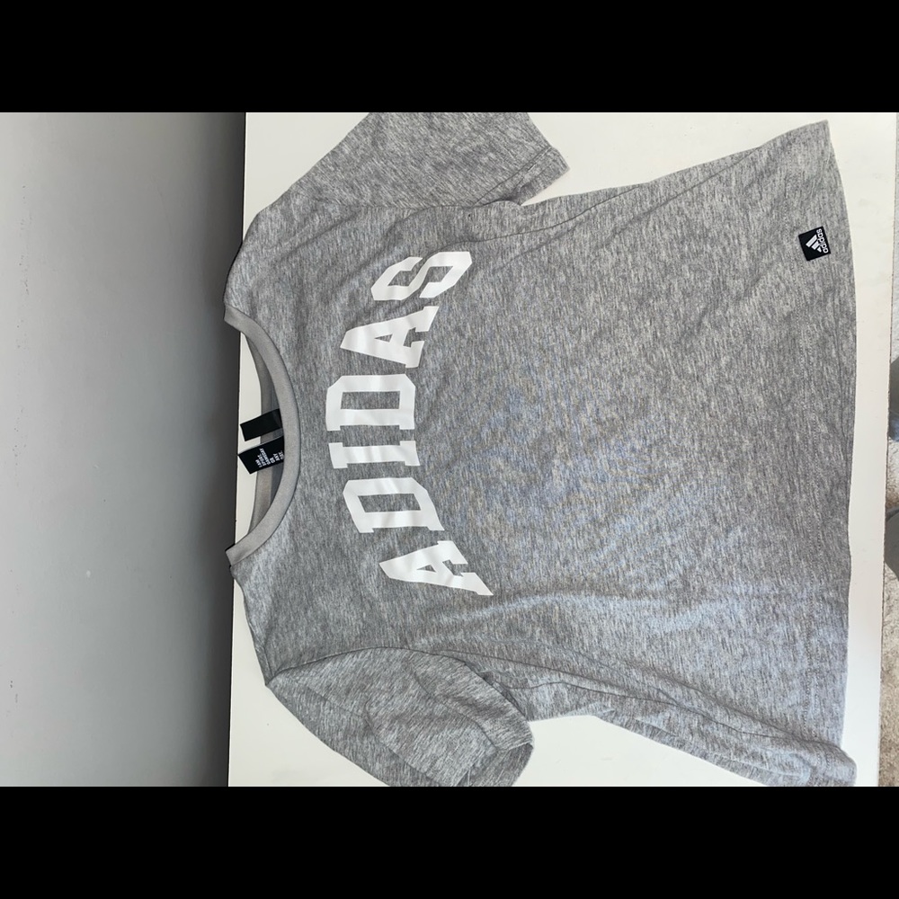cropped adidas top